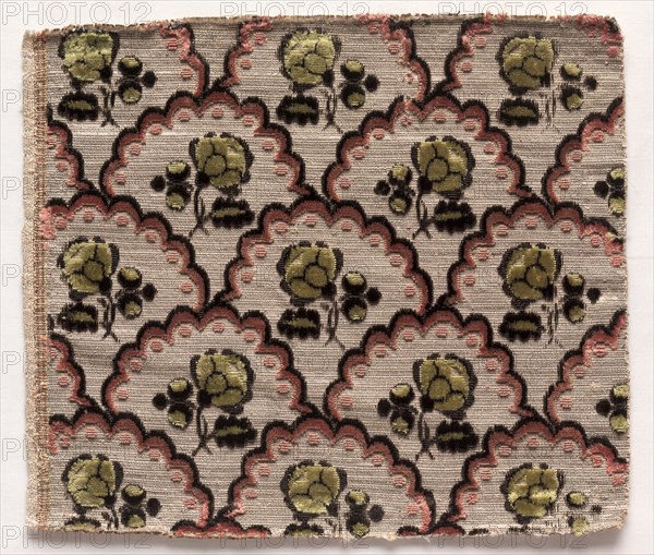 Textile Fragment, 1774-1793. Creator: Unknown.