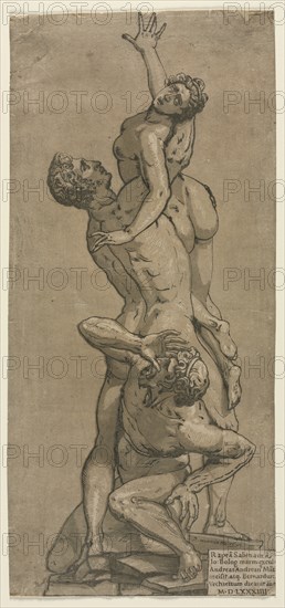 The Abduction of a Sabine Woman. Creator: Andrea Andreani (Italian, about 1558-1610).