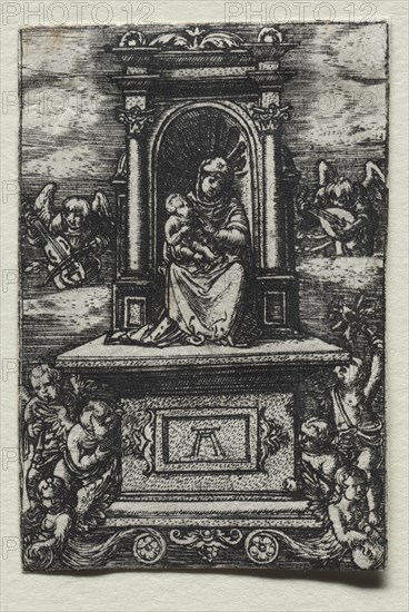 The Beautiful Virgin of Ratisbon on an Altar, soon after 1520. Creator: Albrecht Altdorfer (German, c. 1480-1538).