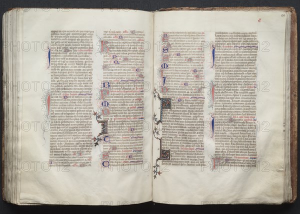 The Gotha Missal: Fol. 131v, Text, c. 1375. Creator: Master of the Boqueteaux (French); Workshop, and.