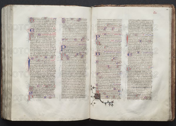 The Gotha Missal: Fol. 143r, Text, c. 1375. Creator: Master of the Boqueteaux (French); Workshop, and.