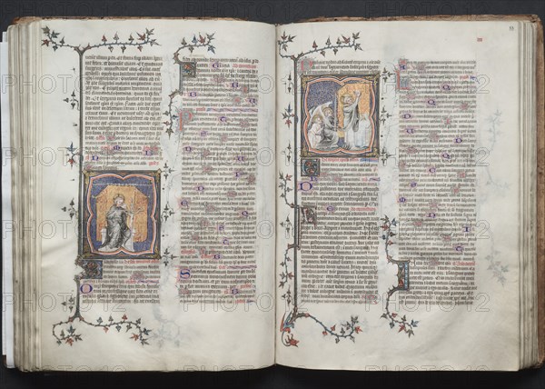 The Gotha Missal: Fol. 82v, The Trinity, c. 1375. Creator: Master of the Boqueteaux (French); Workshop, and.