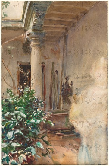 The Patio, 1908. Creator: John Singer Sargent (American, 1856-1925).