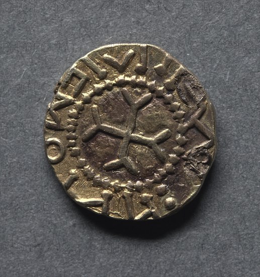 Witmen Tremissis (reverse), early 600s. Creator: Unknown.