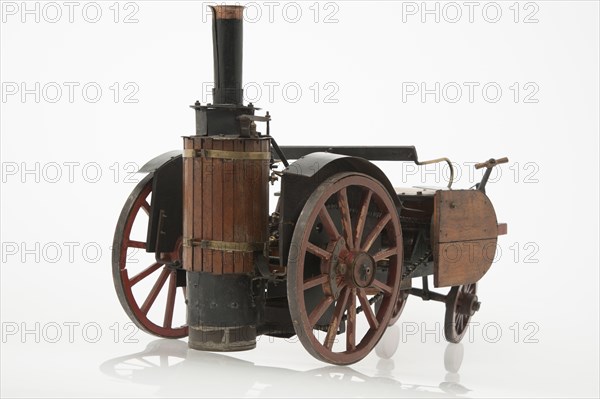 1868 Knight Steam carriage scale model. Creator: Unknown.