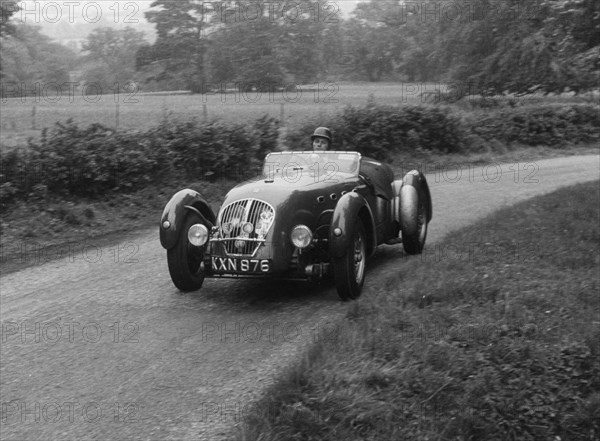 Healey Silverstone, T.R. Willett at Westbrook Hay hillclimb 1956. Creator: Unknown.