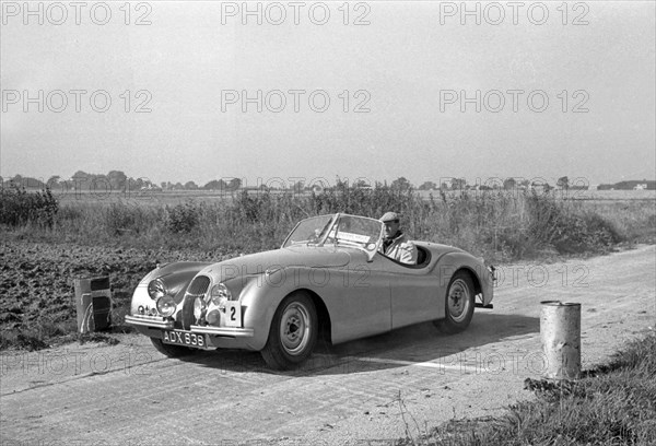 Jaguar XK120, R.H.P. Alston, Felixtowe Rally 1952. Reg ADX 83B. Creator: Unknown.