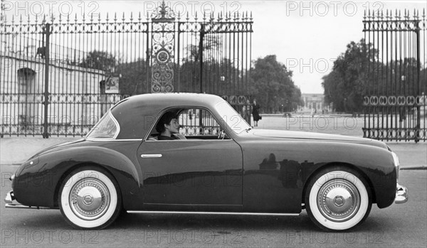 1950 Simca 8 Sports fixed head coupe with Facel body. Creator: Unknown.