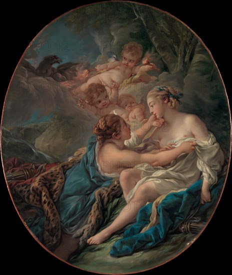 Jupiter, in the Guise of Diana, and Callisto, 1763. Creator: Francois Boucher.