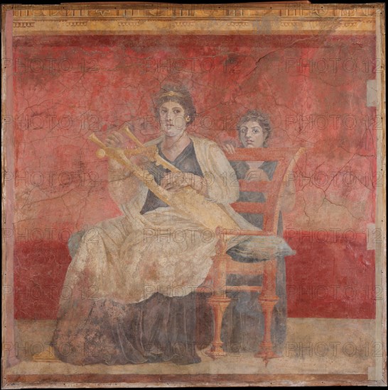 Wall painting from Room H of the Villa of P. Fannius Synistor at Boscoreale, ca. 50-40 B.C. Creator: Unknown.