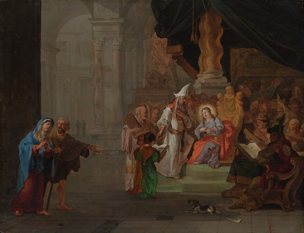 Christ among the Doctors, 1668. Creator: Abraham Hondius.