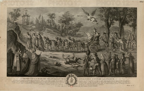 March of the Powers Allied against France, 1798 , 1798. Creator: Louvion, Jean Baptiste Marie (1740-1804).