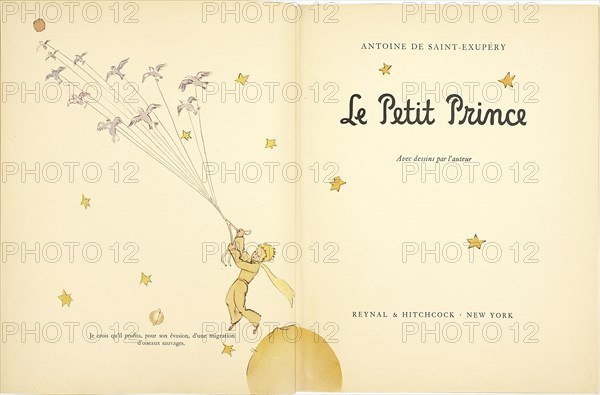 The Little Prince (Le Petit Prince), 1942-1943. Creator: Saint-Exupéry, Antoine de (1900-1944).