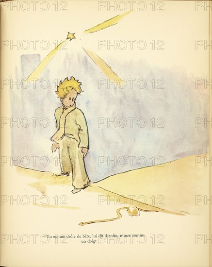 The Little Prince (Le Petit Prince), 1942-1943. Creator: Saint-Exupéry, Antoine de (1900-1944).