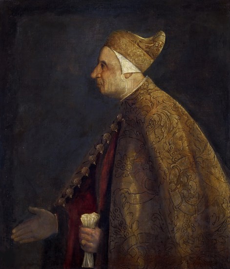 Portrait of Doge Niccolò Marcello, ca 1542. Creator: Titian (1488-1576).