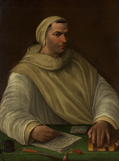 Portrait of an Olivetan Monk. Creator: Baldassare Peruzzi.