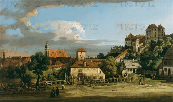 Pirna: The Obertor from the South, mid-1750s. Creator: Bernardo Bellotto.