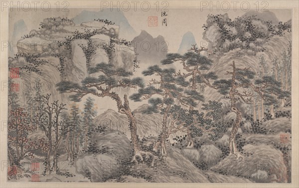 Landscape with Four Pines. Creator: Unknown.