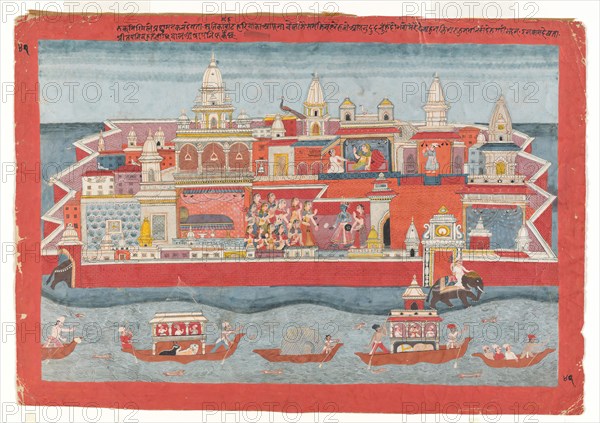 Folio from a Bhagavata Purana series, ca. 1775-1800. Creator: Unknown.