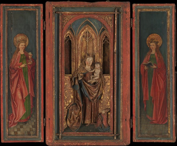 Altar Shrine with Madonna and Child with Donor, last quarter 15th century. Creator: Unknown.