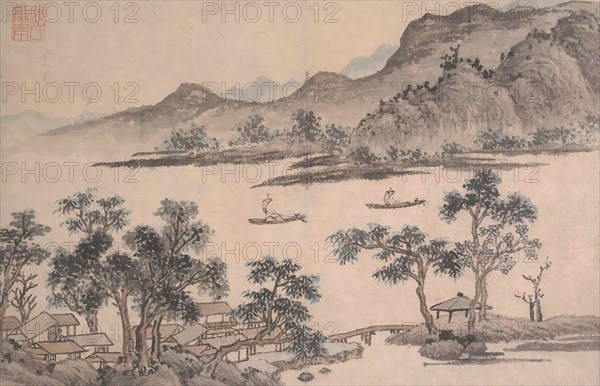 Landscape with Sailboats. Creator: Shen Zhou.