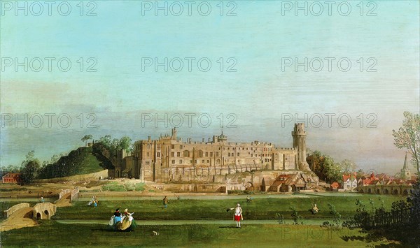 Warwick Castle, 1748. Creator: Canaletto.