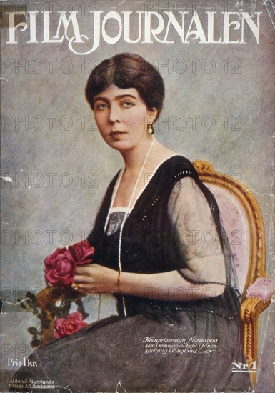 Swedish Crown Princess Margareta, coloured cover of Filmjournalen number 1, 1919. Creator: Unknown.