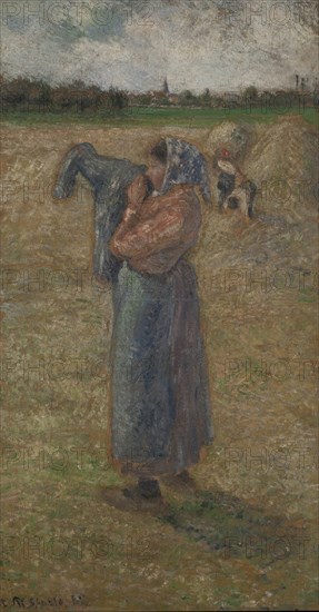 Femme aux champs , 1882. Creator: Pissarro, Camille