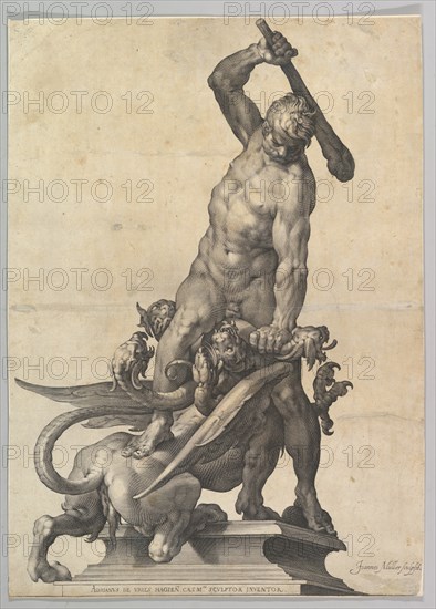 Hercules Slaying the Hydra, ca. 1602. Creator: Jan Muller.