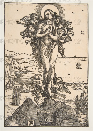 The Elevation of Saint Mary Magdalen.n.d. Creator: Albrecht Durer.