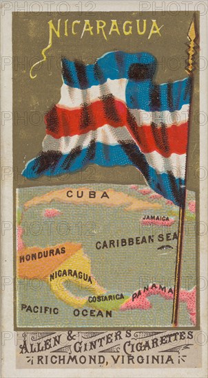 Nicaragua, from Flags of All Nations, Series 1