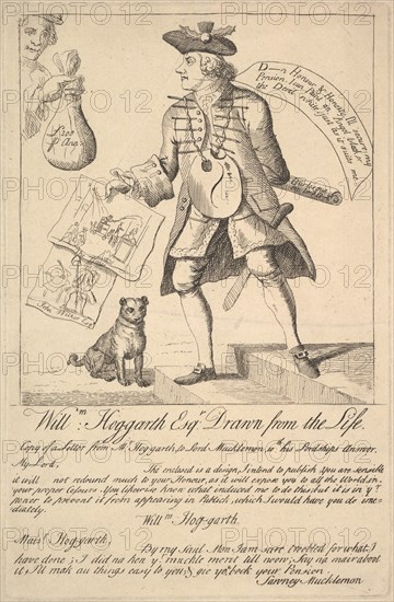 William Hog-garth Esq. Drawn from the Life, 1763. Creator: Unknown.