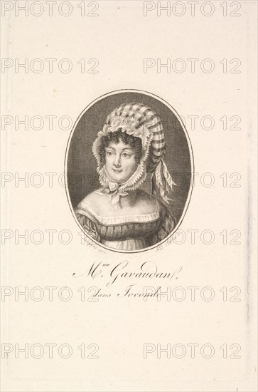 Portrait of Madame Gavaudan. Creator: Augustin de Saint-Aubin.