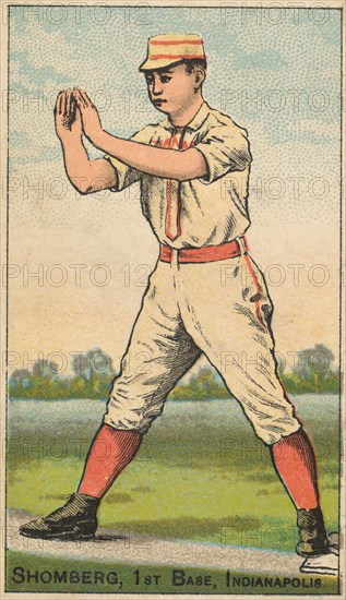 Shomberg, 1st Base, Indianapolis, from the Gold Coin series