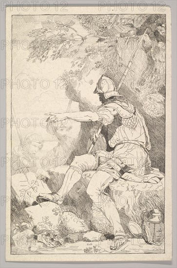 Banditti Taking His Post, late 18th century. Creator: Unknown.