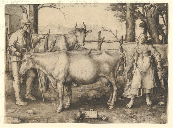 The Milkmaid, 1510. Creator: Lucas van Leyden.