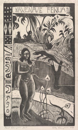 Delightful Land, 1893-94. Creator: Paul Gauguin.