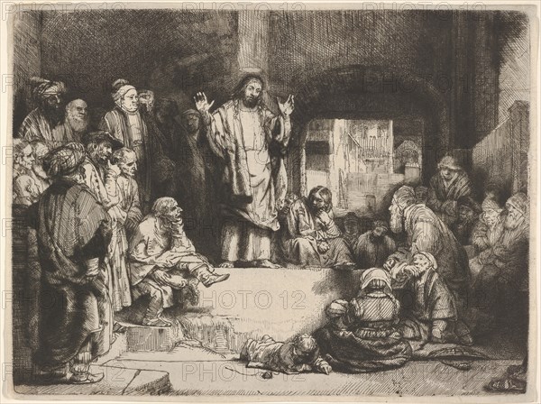 Christ Preaching, called La Petite Tombe, ca. 1657. Creator: Rembrandt Harmensz van Rijn.