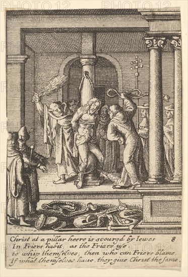 The scourging, 1625-77. Creator: Wenceslaus Hollar.