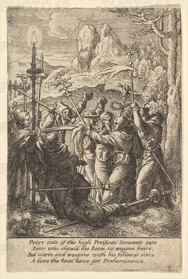 Jesus taken, 1625-77. Creator: Wenceslaus Hollar.