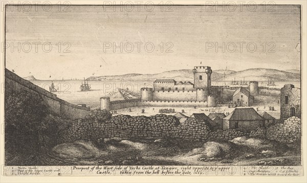 The West Side of Yorke Castle, 1669. Creator: Wenceslaus Hollar.