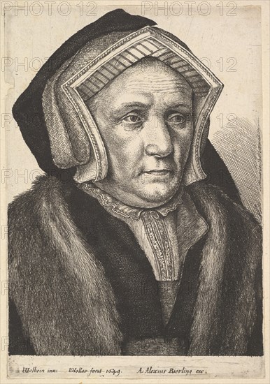 Lady Mary Butts, 1649. Creator: Wenceslaus Hollar.