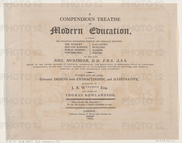 A Compendious Treatise on Modern Education