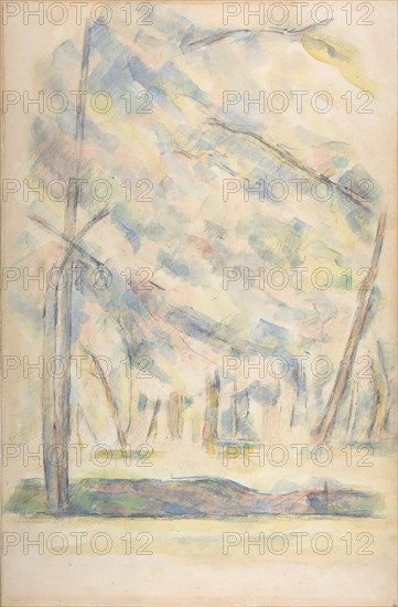 Landscape (recto); Sketch of rocks(?) (verso)