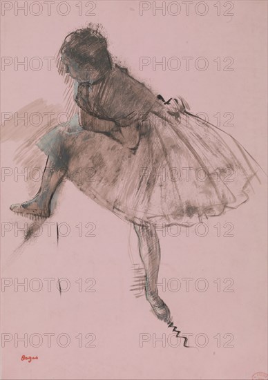 Study of a Ballet Dancer (recto); Two Studies of Dancers (verso)