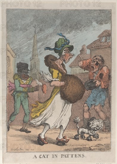 A Cat in Pattens, 1812.