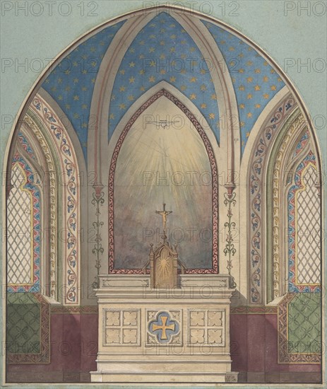 Design for Altar, Saint Clotilde, second half 19th century.