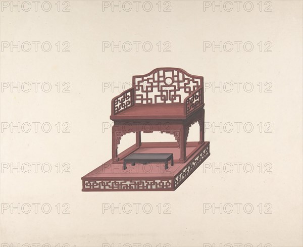 Design for Export Furniture, ca. 1800.