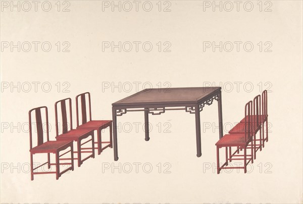 Design for Export Furniture, ca. 1800.