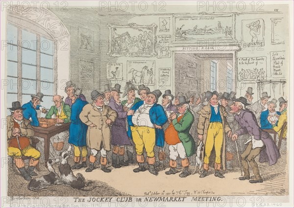 The Jockey Club or Newmarket Meeting, October 10, 1811.
